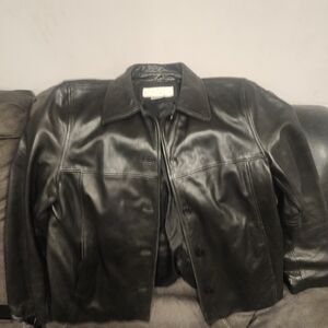 Nine West Black Leather  Jacket